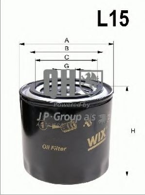 JP GROUP Oil filter Article number: 3918500309 cheaply