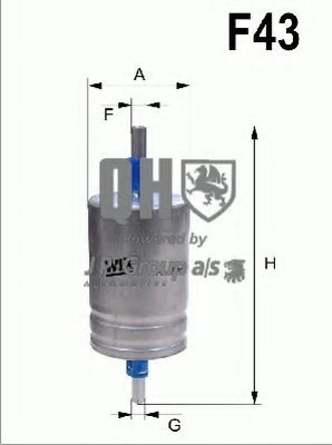 JP GROUP Fuel filter Article number: 4918700309 cheaply