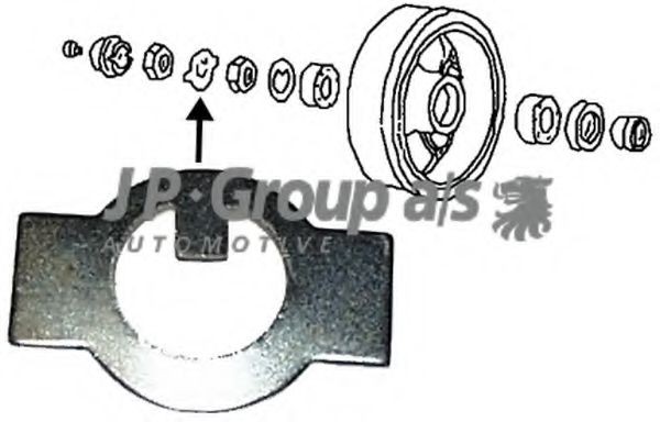 JP GROUP Lock Ring, stub axle Article number: 8142000306 cheaply