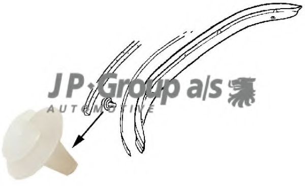 JP GROUP Clip, bumper Article number: 8184151106 cheaply