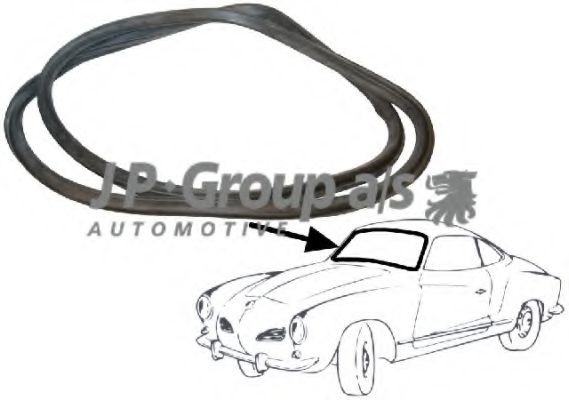 JP GROUP Windscreen seal Article number: 8185901400 cheaply