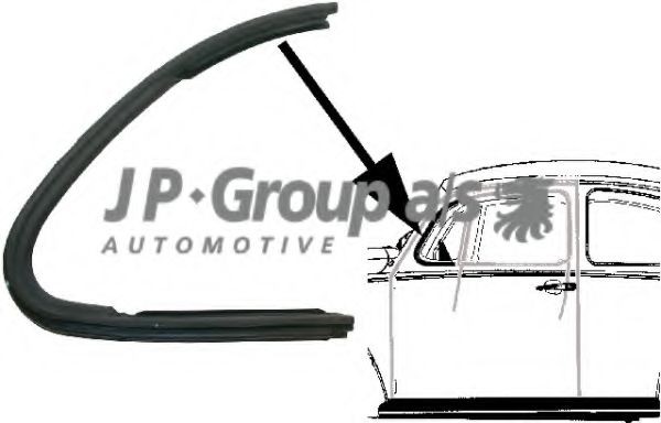 JP GROUP Seal, side window Article number: 8186001476 cheaply