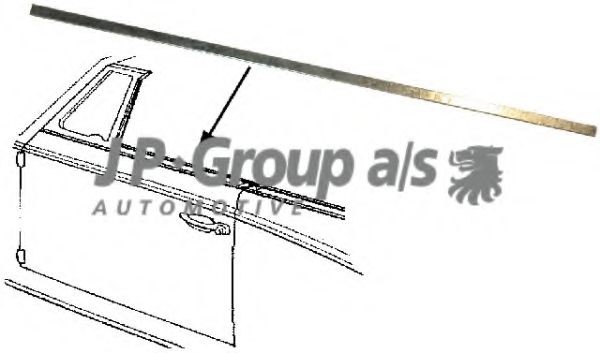 JP GROUP Trim / Protective strip, door window Article number: 8186002706 cheaply