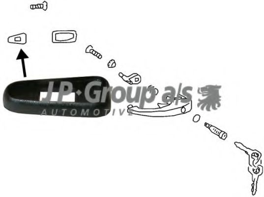 JP GROUP Door Handle Article number: 8187150302 cheaply