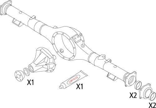 CORTECO Gasket Set, differential Article number: 19535816 cheaply