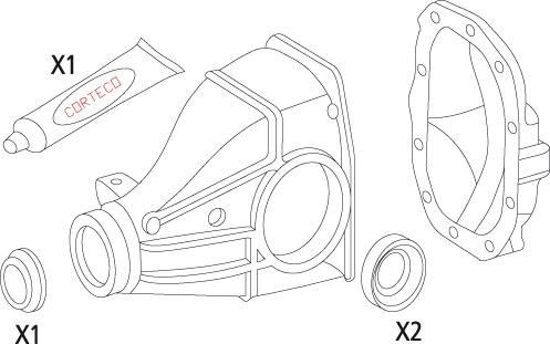 CORTECO Gasket Set, differential Article number: 19535825 cheaply