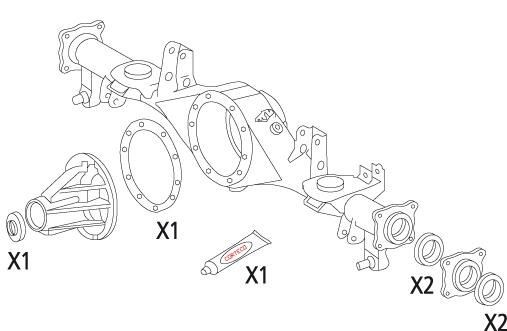 CORTECO Gasket Set, differential Article number: 19535847 cheaply
