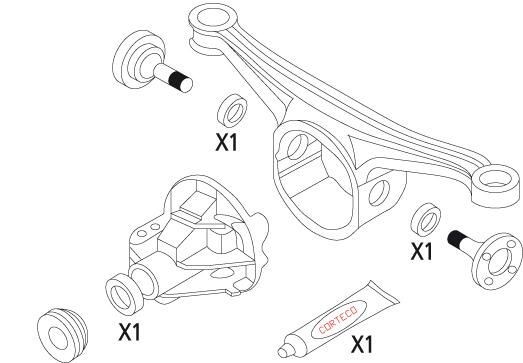 CORTECO Gasket Set, differential Article number: 19535861 cheaply