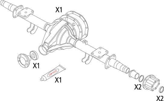CORTECO Gasket Set, differential Article number: 19536136 cheaply