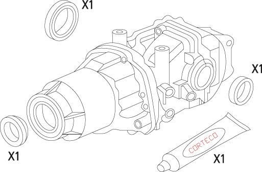 CORTECO Gasket Set, differential Article number: 19536172 cheaply