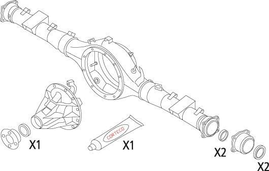 CORTECO Gasket Set, differential Article number: 19536184 cheaply