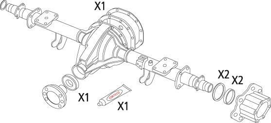 CORTECO Gasket Set, differential Article number: 19536195 cheaply