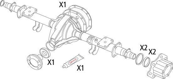 CORTECO Gasket Set, differential Article number: 19536196 cheaply