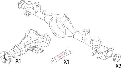 CORTECO Gasket Set, differential Article number: 19536213 cheaply