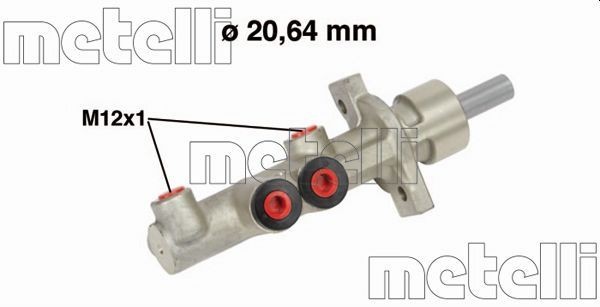 METELLI Brake master cylinder Article number: 05-0741 cheaply
