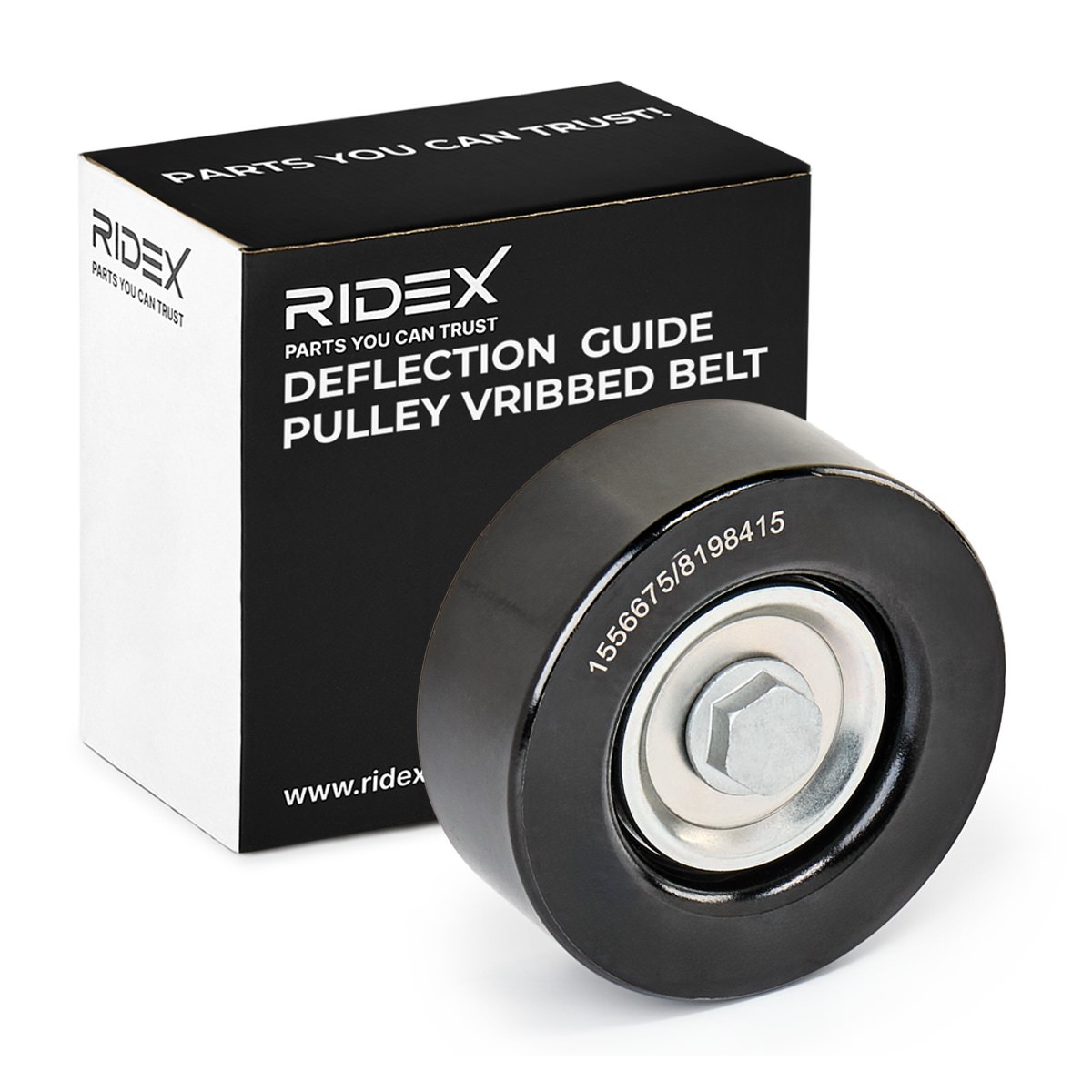 RIDEX Deflection / Guide Pulley, v-ribbed belt Article number: 312D0082 cheaply