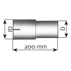 DINEX Pipe Connector, exhaust system Article number: 93800 cheaply
