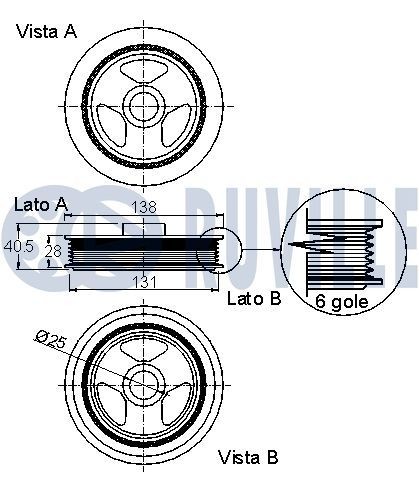 RUVILLE Timing Chain Article number: 3450057 cheaply