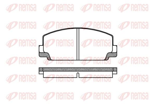 REMSA Brake pad set Article number: 0075.10 cheaply