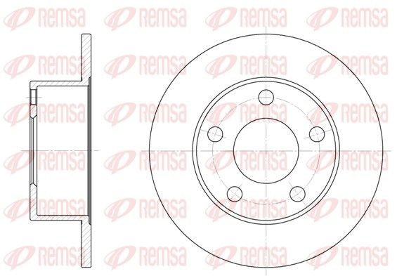 REMSA Brake disc Article number: 6123.00 cheaply