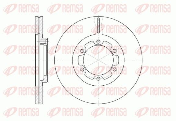 REMSA Brake disc Article number: 6188.10 cheaply