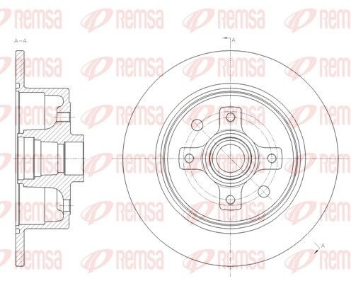 REMSA Brake disc Article number: 6217.00 cheaply