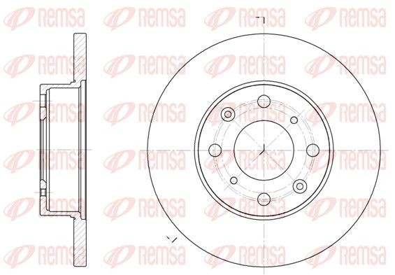 REMSA Brake disc Article number: 6370.00 cheaply