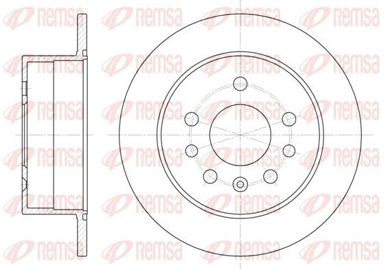 REMSA Brake disc Article number: 6532.00 cheaply