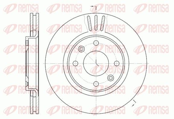 REMSA Brake disc Article number: 6603.10 cheaply
