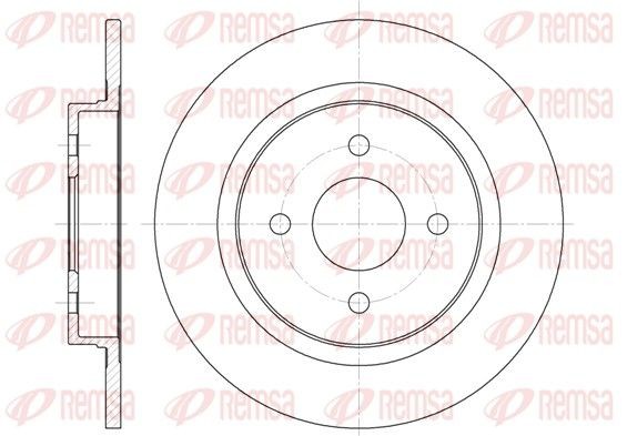 REMSA Brake disc Article number: 6759.00 cheaply