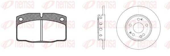 REMSA Brake discs and pads set Article number: 8101.01 cheaply