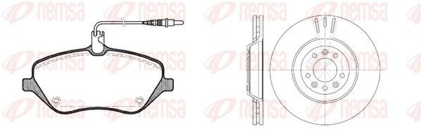 REMSA Brake discs and pads set Article number: 81101.00 cheaply
