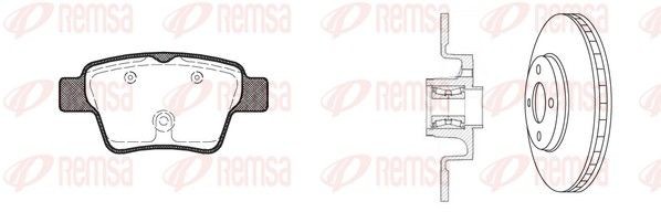REMSA Brake discs and pads set Article number: 81138.20 cheaply