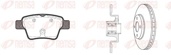 REMSA Brake discs and pads set Article number: 81138.21 cheaply