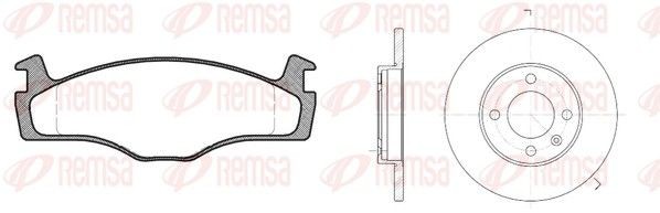 REMSA Brake discs and pads set Article number: 8171.01 cheaply