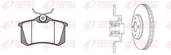 REMSA Brake discs and pads set Article number: 8263.20 cheaply