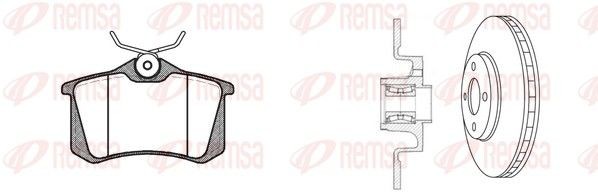 REMSA Brake discs and pads set Article number: 8263.23 cheaply