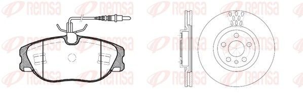 REMSA Brake discs and pads set Article number: 8305.00 cheaply