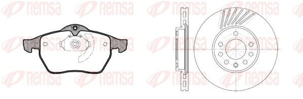 REMSA Brake discs and pads set Article number: 8390.02 cheaply