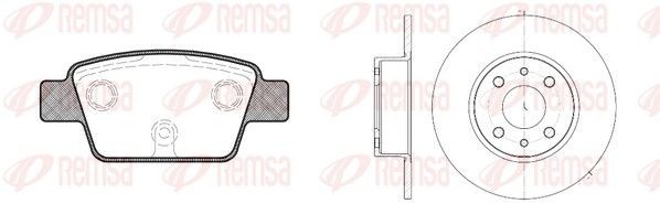 REMSA Brake discs and pads set Article number: 8861.00 cheaply