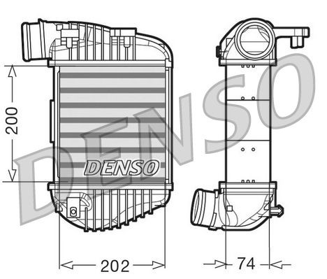 DENSO Intercooler Article number: DIT02023 cheaply