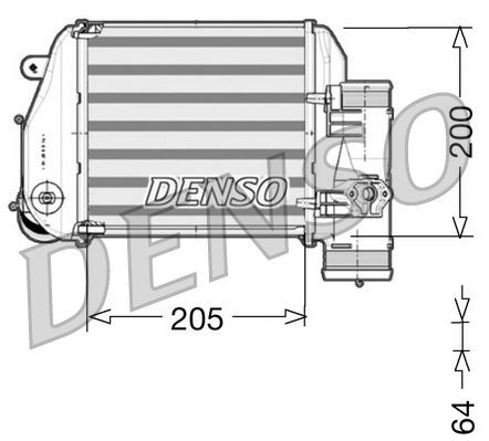DENSO Intercooler Article number: DIT02024 cheaply