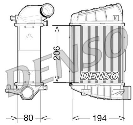DENSO Intercooler Article number: DIT02028 cheaply