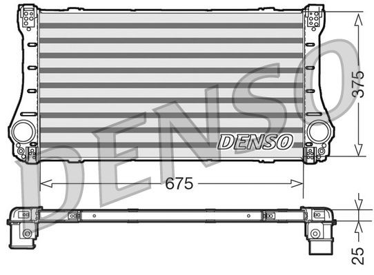 DENSO Intercooler Article number: DIT50005 cheaply