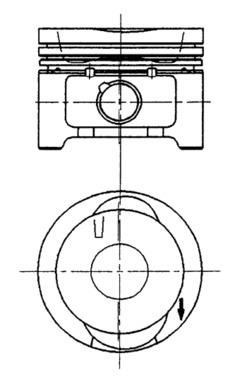 KOLBENSCHMIDT Piston Article number: 92228600 cheaply