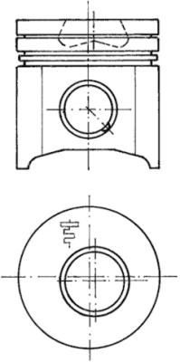 KOLBENSCHMIDT Piston Article number: 94701600 cheaply