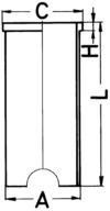 KOLBENSCHMIDT Cylinderfoder Artikelnummer: 89163190 billigt