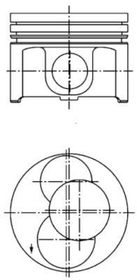 KOLBENSCHMIDT Piston Article number: 40093700 cheaply