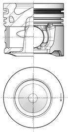 KOLBENSCHMIDT Piston Article number: 93117600 cheaply