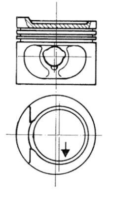 KOLBENSCHMIDT Piston Article number: 97328720 cheaply